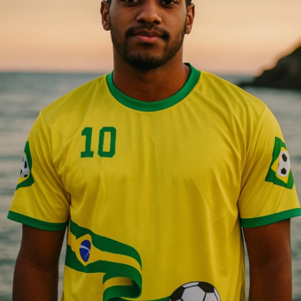 Camisa Amarela Do Brasil Size: L